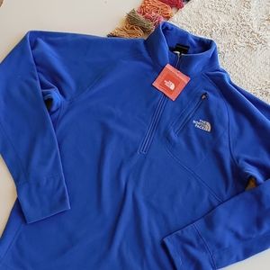 NWT The North Face Fleece Pull over Blue